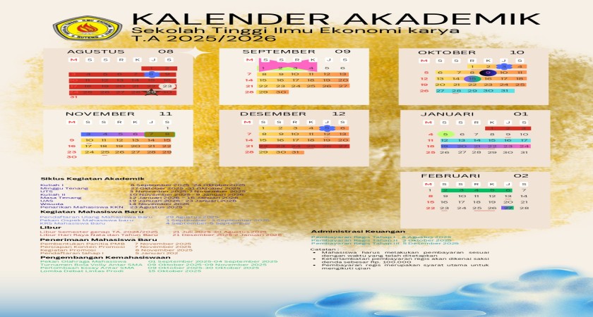 Kalender Akademik Tahun Ajaran 2025/2026
